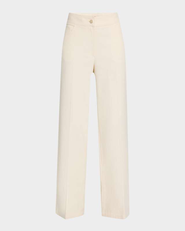The Leith Straight-Leg Stretch Cotton Pants